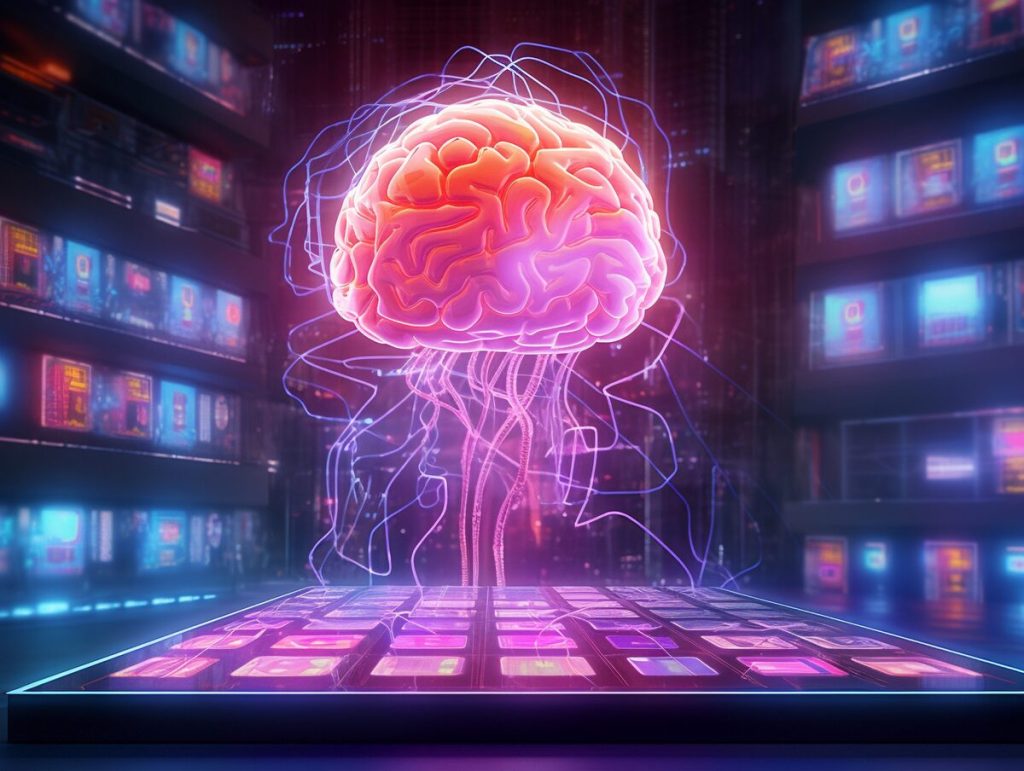 Cerebro humano estilizado com linhas de energia irradiando representando a conexao entre mente consciencia e realidade 1024x771 - 🧠✨ F&iacute;sica Qu&acirc;ntica e Espiritualidade: Como a Ci&ecirc;ncia Explica a Conex&atilde;o Interior