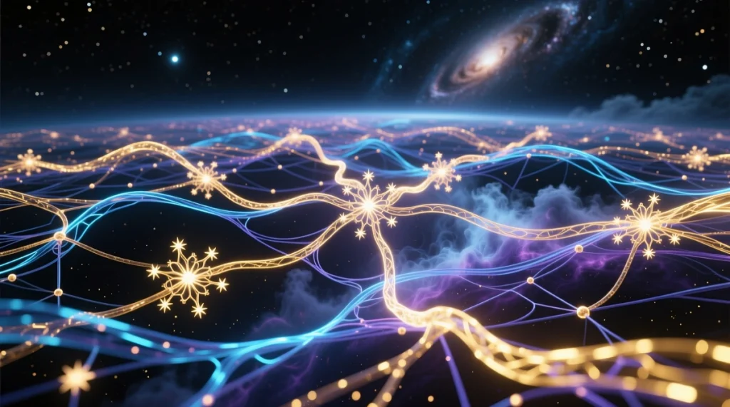 Dharmadhatu: O Campo Infinito da Realidade Budista dharmadhatu interconexao cosmica 1024x571 - Dharmadhatu: O Campo Infinito da Realidade Budista