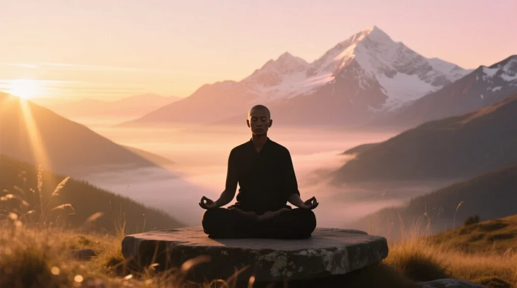 Dharmadhatu: O Campo Infinito da Realidade Budista dharmadhatu meditacao amanhecer 1024x571 - Dharmadhatu: O Campo Infinito da Realidade Budista