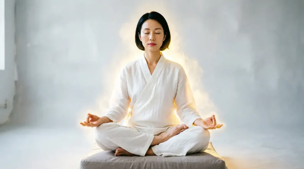 meditacao luz dourada 1024x571 - Conex&atilde;o K&aacute;rmica: O Que &Eacute; e Como Identificar