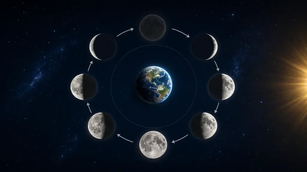 fases lua ciclo completo 1024x576 - Ritual da &Aacute;gua Lunar: O Guia Definitivo para Transformar Sua Vida