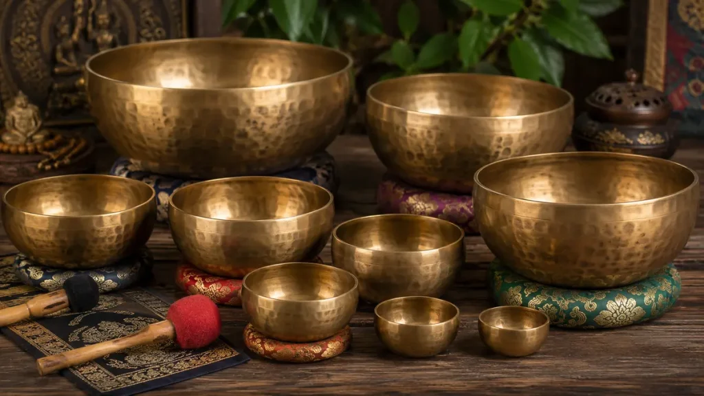 Tigelas Tibetanas: O Poder Transformador do Som para Sua Jornada Espiritual variedade tigelas tamanhos diferentes 1024x576 - Tigelas Tibetanas: O Poder Transformador do Som para Sua Jornada Espiritual