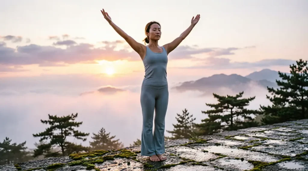 O Poder Transformador da Abstinência Consciente yoga amanhecer equilibrio 1024x571 - O Poder Transformador da Abstinência Consciente
